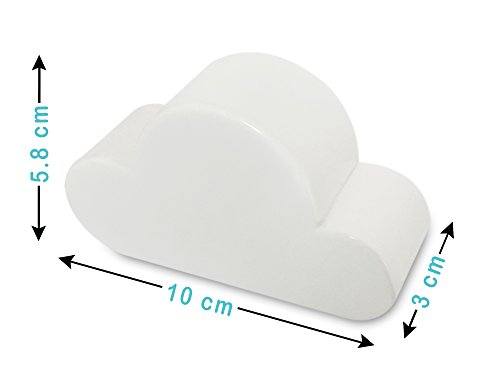 Mawibo Schlüsselbrett/Schlüsselhalter/Schlüsselleiste, Schlüsselanhänger, Schlüssel Organizer Wolke, magnetisch, weiß türkis rosa - 4