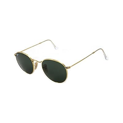 Ray-Ban Or Green Classic G-15 50mm RB3447 Lunettes Ronde Ronde en métal