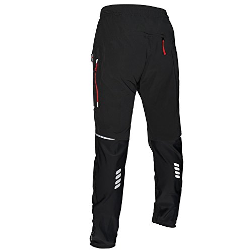 Herren Hose, West Biking Lang Radhose Fitness-Hosen für Herren Reflektierende Radsport Running Fahrradhose - 3