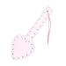 Produktbild BESTOYARD Spanking Paddel Peitsche Leder Herzform Peitsche Slapper Restraint Spielzeug Gurt Gürtel Rollenspiel Zubehör für Paare Erwachsene (Rosa)