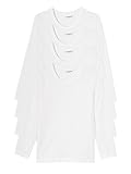 camisetas manga larga niño c&a  VERTBAUDET Lote de 4 Camisetas de Manga Larga niño Blanco 2A