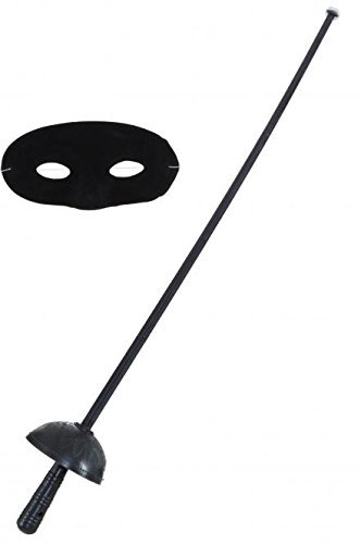 Fasching Zorro Degen mit Maske