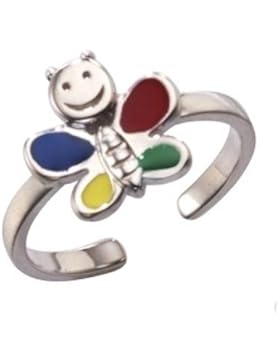 Kinderschmuck Ring Schmetterling aus 925 Sterlingsilber in schönem Geschenkbeutel