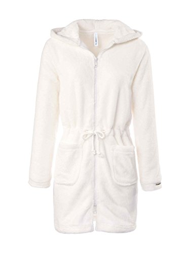Preisvergleich Produktbild Taubert Relax Women Kuschelfrottier Bademantel Parka Länge 90 cm Damen
