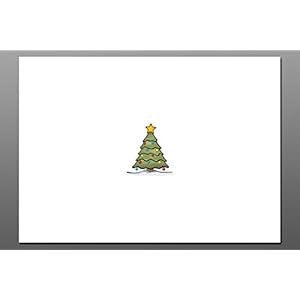 Weihnachtskarte Postkarte / Minimotiv No1 / Weihnachtsbaum