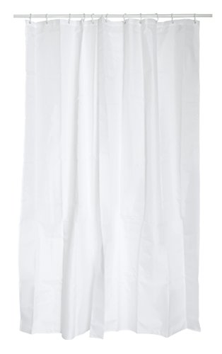 MSV 120 x 200 cm, Polyester-Duschvorhang, Weiß