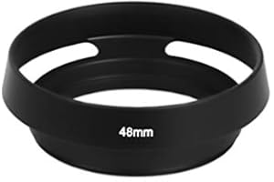 FITTINGS4YOU QL17 GIII 48 mm kompatybilny z obiektywem Canon, metalowa osłona przeciwsłoneczna QL17 G3 czarna