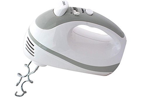 Handmixer 200 Watt Weiss- grau 5 Stufen Mixer Handrührgerät - 4