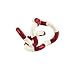 Price comparison product image Newin Star Adult Kid Fiddle Fidget Anti-Stress ADHD Autism EDC Sensory Stop Smoking Toy Decompression Twisting Toys 1pcsWhite Red
