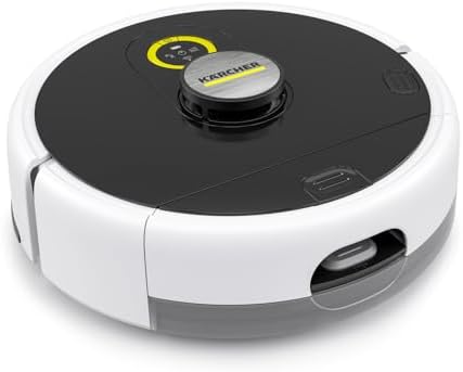 Karcher RCF 3 Robot Lavapavimenti, Controllo tramite smart app, Sistema di navigazione laser LiDAR, Mappatura, Rilevamento di stanze e ostacoli, 120 minuti di Autonomia, Per tutti i tipi di Pavimento