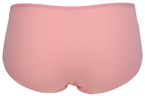 VPL Lace Trimmed Shortie Knickers Pink 