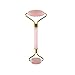 Produktbild Brownrolly Natürliches Pulver Kristall Jade Roller Massagegerät mit Zähnen Facial Eye Massage Stick (Pink)