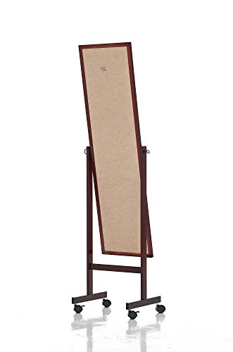 CLP Holz-Standspiegel YOLANDA mit Rollen, 150 x 45 cm cherry - 7