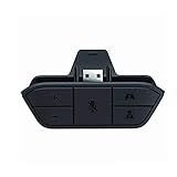 Leegoal Xbox One Stereo Kopfhrer Adapter fr Xbox One Game Controller Spiel Audio Chat Mikrofon fr Microsoft Xbox One Controller (Schwarz) - 