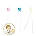 Produktbild 3Pcs Baby Nasensauger-Sauger mit Pumpenball für Babys und Kleinkinder - inklusive Pipette (pink + gelb + blau)