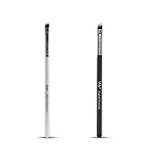 Nanshy Angled Detailer Eye Brow Eyeliner Brush. Vegan, soft synthetic, cruelty free brushes. White or Black