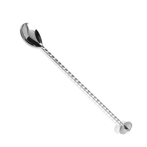 LIKECAR 10-Zoll-Edelstahl Löffel Mixen von Cocktails Stahl Edelstahl Verdrehte Neck Bar Cocktail Löffel Zum Umrühren