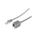 Produktbild RJ45 Patchkabelverlängerung S/FTP, grau, 2,0m