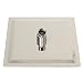 (3869-i) 8 INCH STAINLESS STEEL BATHROOM SQUARE SILVER PRESSURIZE RAINFALL