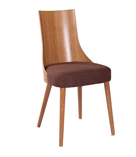 elbmöbel Norman - Sedia in Legno di faggio Massiccio, Stile Vintage, Colore Marrone