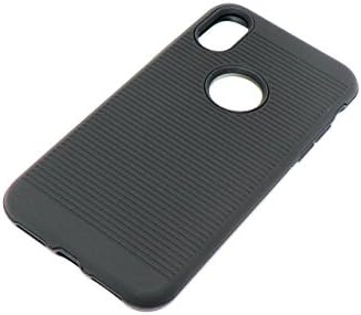 Jireh Protective Case for iPhone X Silicone Semi Rigid Matte Black.