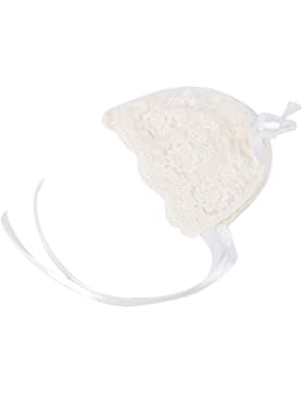 Pixnor Neugeborenes Baby Mädchen Spitze Seide Band einstellbar Cap Fotografie Hut niedlich Sonne Hüte Spitzenhäubchen...