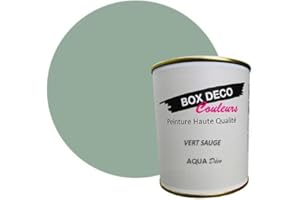 BOX DECO COULEURS Peinture murale acrylique aspect mat Aqua Déco - 750 ml, Vert Sauge