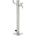 Colonna Acqua Da Giardino In Acciaio Inox – Rubinetti Esterni 95 Cm Con Attacco Gardena 1/2″ - 3