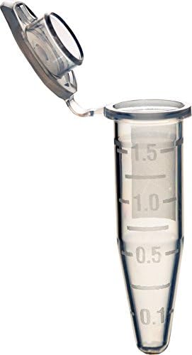 Expell 5100500C Microcentrifuge Tubes, 0.5 mL, Bag of 10000 Pieces