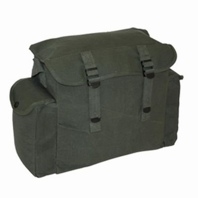 HIGHLANDER GREEN HAVERSACK ARMY MILITARY SATCHEL BAG