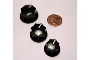 Jellyfish Audio Black knob Med for Valve Amplifier,Radio,Radiogram & Record Player Bakelite
