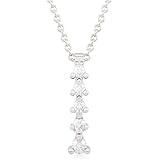 Collana donna FLAVIA in oro bianco 18kt e palladio con diamanti - ct 0,17