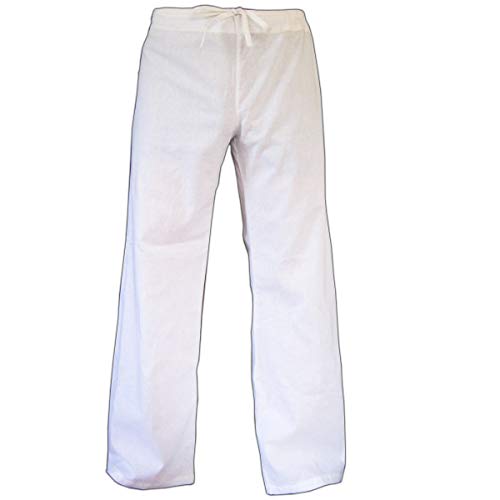 Panasiam Pantaloni in stoffa, un classico, disponibili solo nella taglia M, in 8 diversi colori, in vero cotone bianco 54