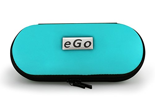 Aufbewahrungs-Etui Ego f  r E-Zigaretten und E-Shishas ideal als Tasche H  lle Bag Case zum Schutz oder f  r Liquids und Zubeh  r Cyan Hellblau