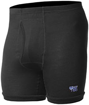 Minus33 Baselayer / functional shorts "Acadian Boxers", made of 100% Merino Wool - black