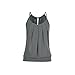 Produktbild BHYDRY Frauen Sommer Lose geknitterte O Neck Cami Tank Tops Weste Bluse(Grau,S)