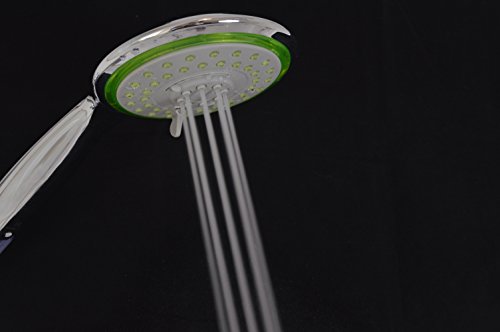 Puralux ECO 170 Green – Wassersparender Duschkopf mit 3 Strahlarten. Das Venturiprinzip reichert das Duschwasser mit Sauerstoff an und sorgt so für ein erfrischendes Duscherlebnis mit einem dennoch kraftvollen Strahl & senkt dabei auch noch Wasser- und Heizkosten um bis zu 70% (jenach bestehenden Druckverhältnissen) - 5