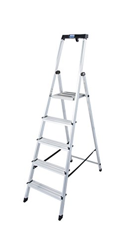 KRAUSE Stehleiter Safety, 1 Stück, 5 Stufen, 126337 - 4