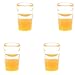 Produktbild Fenteer 4 x Miniatur Orangensaft Tasse Saft Glas Getränk für 1:12 Puppenhaus Esszimmer Deko