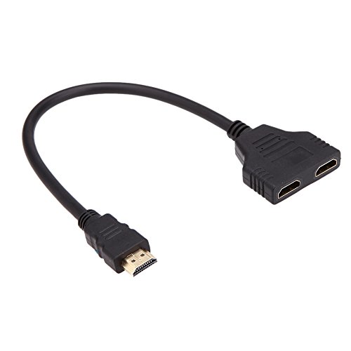 Andoer® 1080P HDMI Stecker zu 2 Buchse 1 In 2 Out Teiler Kabel Adapter Konverter - 3