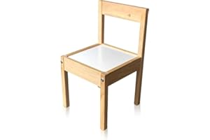 MakeThisMine - Plain Kids Chair - Zero Engraving, Plain Chair Option for Children, Durable Pine Wood - Easy Assembly, Ideal for Playrooms, Nurseries, and Gifts - (No engraving)