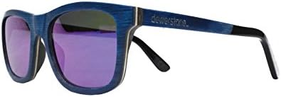 Bromo Wooden Sunglasses Unisex Small Faces (Blue)