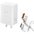 Original 33W SuperVOOC Fast Charger Adapter with Type C Cable Compatible for realme GT Neo 3, GT 2 Pro, GT Neo 2, X50 Pro, X7 Pro, 9 Pro+, 10 Pro+, 11 Pro, 11 Pro+ (33w Adapter & Cable) (TEN184)
