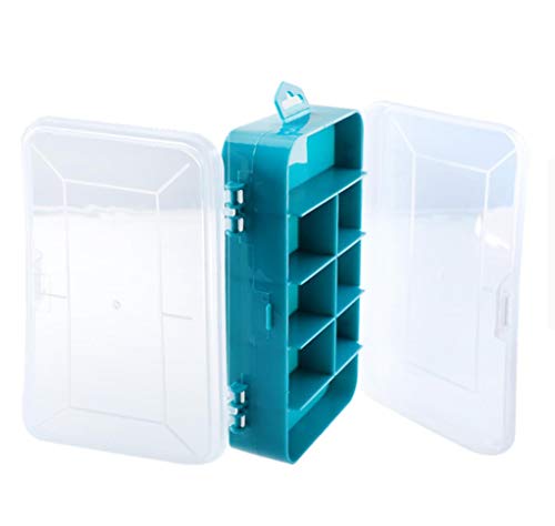 Preisvergleich Produktbild Transparente Werkzeugkasten Double-Side Kunststoff Werkzeugkasten Storage Tool Multifunktions Werkzeugkoffer