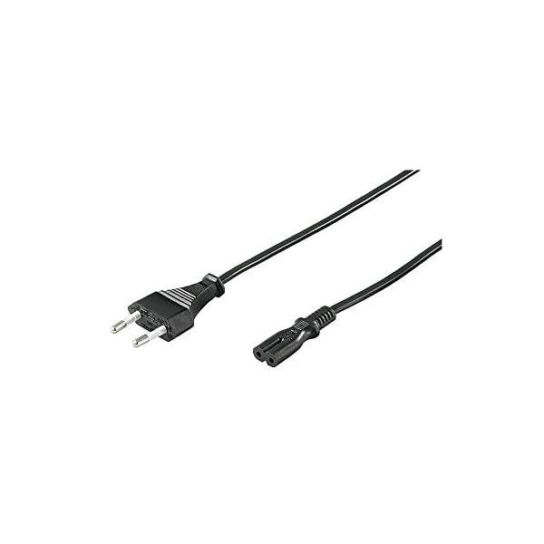Goobay 97359 - Cable de alimentación 0,5 m, Negro