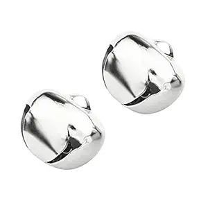 Aswadh 2pcs Ultra Loud 25mm Bell Pet Dog Cat Collar Bell - 316 Stainless Steel - Outdoor Camping Travel