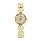 Süß Damen Herz Voller Diamant Uhren Beiläufig Analoge Quarz Bewegung Armbanduhr Uhr für Freundin Groveerble