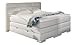 Produktbild XXL ROMA Boxspringbett mit Bettkasten Designer Boxspring Bett LED Schneeweiss Rechteck Design Größe 200_x_200_cm