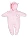 Girls Premautre Baby Pink Star Tiny Baby Bear Pramsuit Snowsuit (Premature 3/5 lbs)