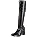 Produktbild Pleaser Gogo300/yl, Damen Stiefel, schwarz (Blk Str Pu), 42 EU